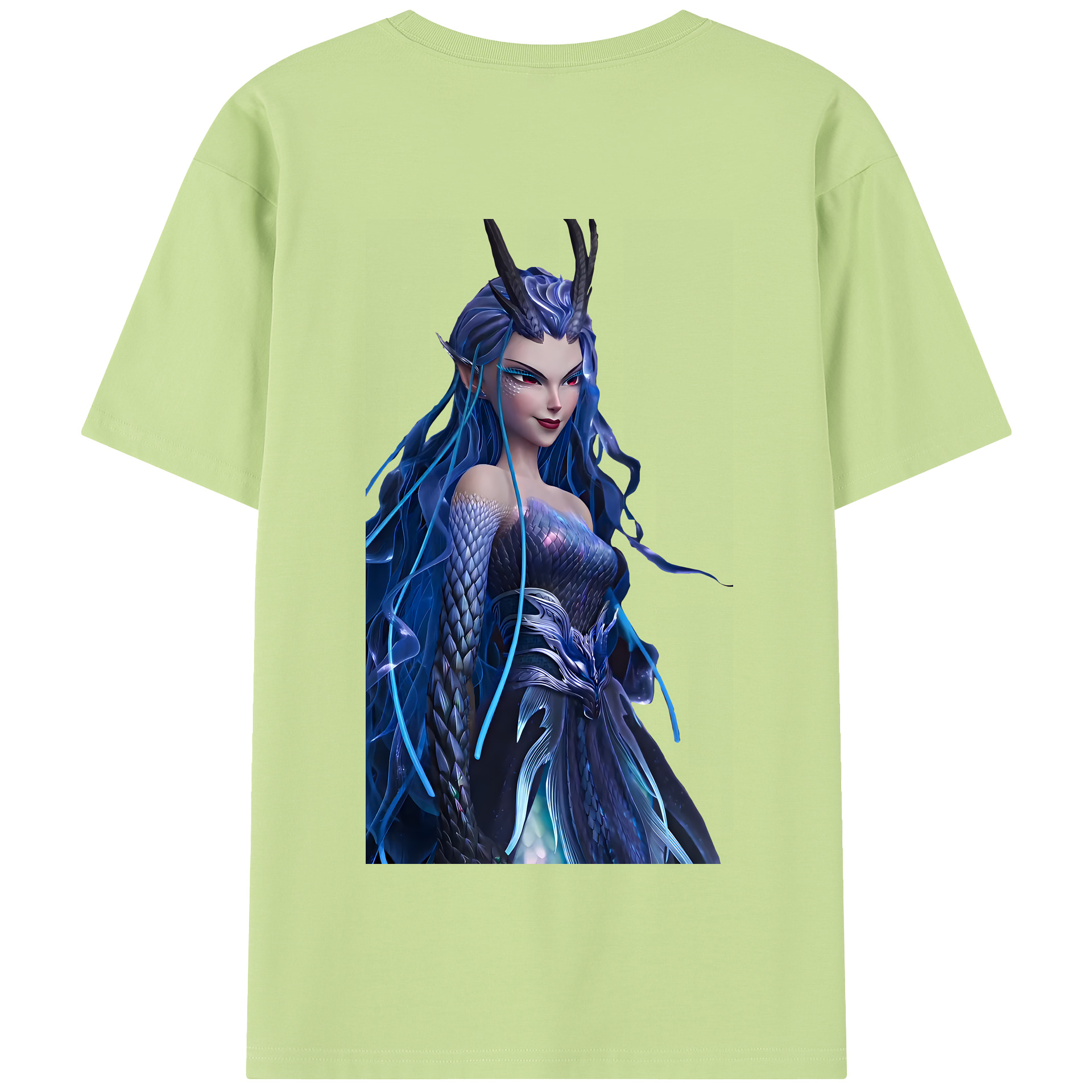 （画像用） Ne Zha 2 ナタ 魔童の大暴れ 綿100％半袖Tシャツ（背面プリント）